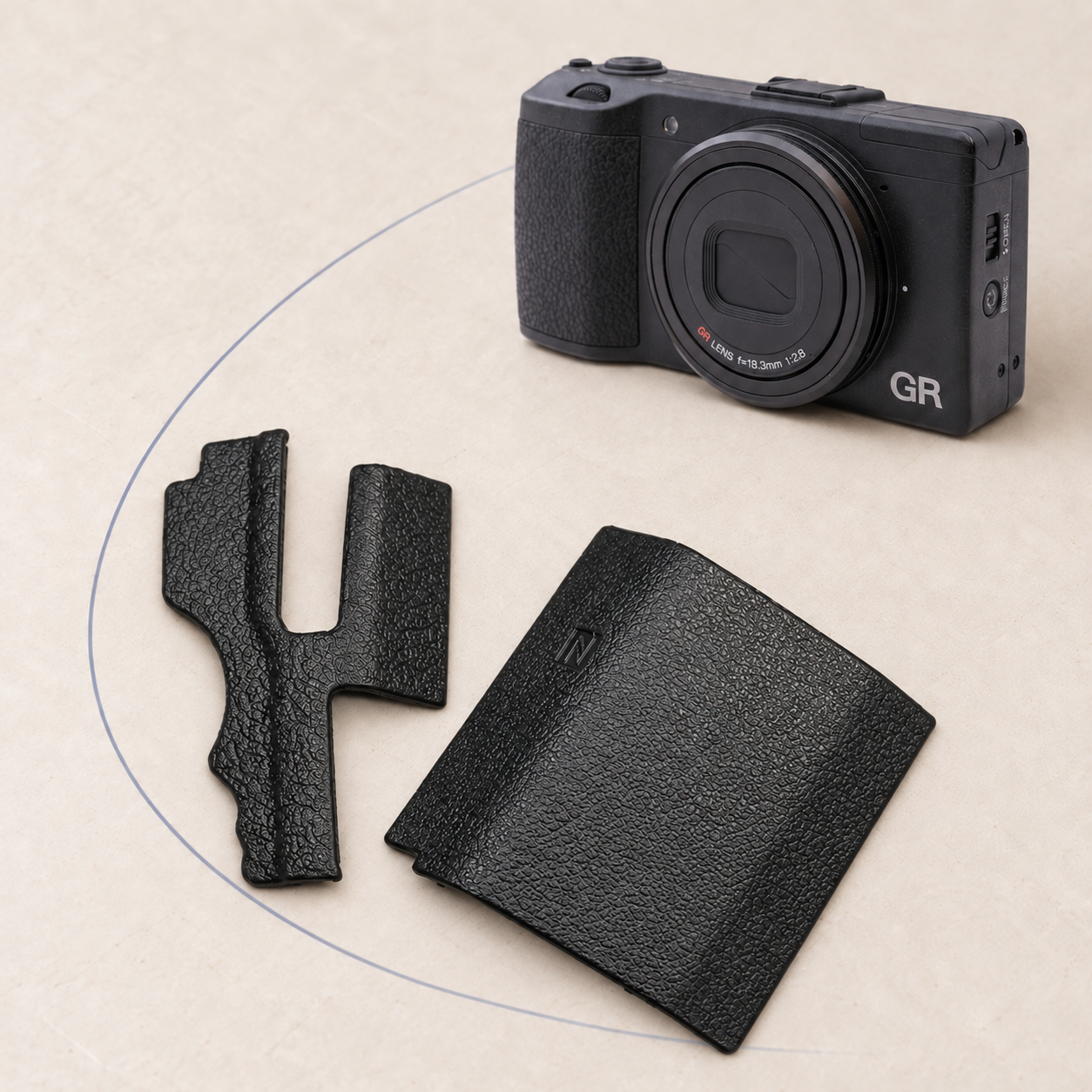Ricoh GR rear shell and textured grip
